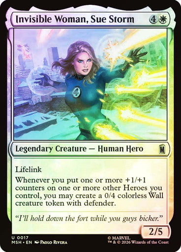 Invisible Woman, Sue Storm - (Foil): Marvel Super Heroes