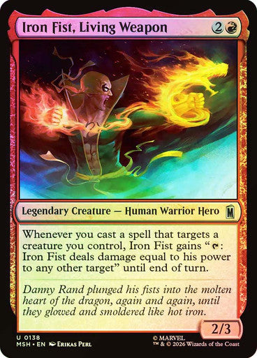 Iron Fist, Living Weapon - (Foil): Marvel Super Heroes