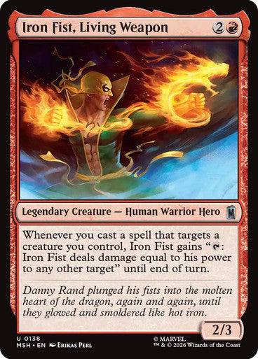 Iron Fist, Living Weapon: Marvel Super Heroes