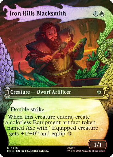 Iron Hills Blacksmith (Showcase, Borderless) (#216) - (Foil): The Hobbit