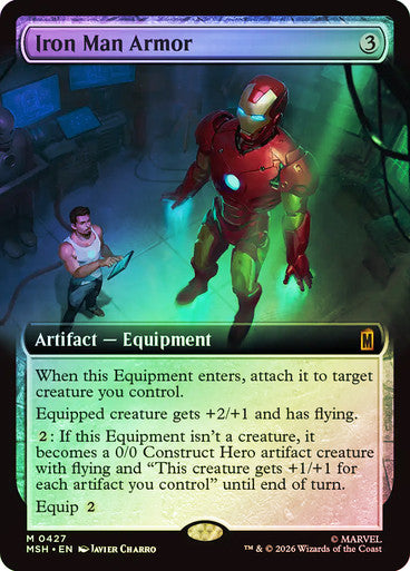 Iron Man Armor (Extended Art) (#427) - (Foil): Marvel Super Heroes