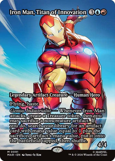 Iron Man, Titan of Innovation (Borderless) (#091): Marvel Universe