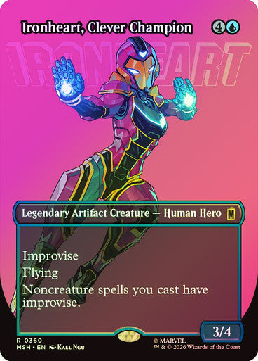 Ironheart, Clever Champion (Borderless) (#360) - (Foil): Marvel Super Heroes