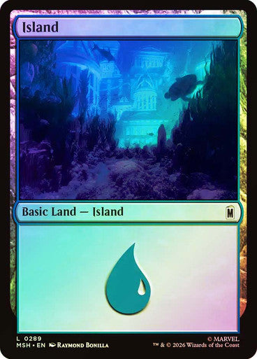 Island - (Foil): Marvel Super Heroes
