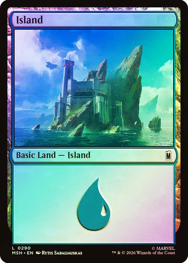 Island - (Foil): Marvel Super Heroes