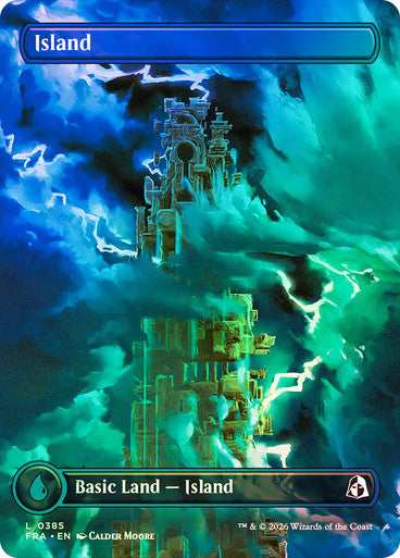 Island (Borderless) (#385) - (Foil): Reality Fracture