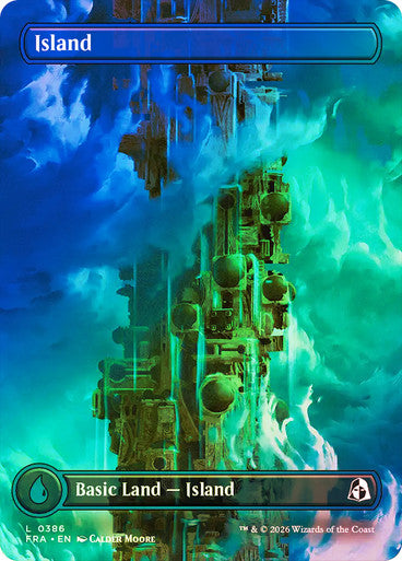 Island (Borderless) (#386) - (Foil): Reality Fracture