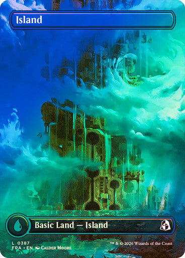 Island (Borderless) (#387) - (Foil): Reality Fracture