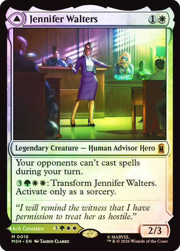 Jennifer Walters // The Sensational She-Hulk - (Foil): Marvel Super Heroes