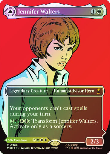 Jennifer Walters // The Sensational She-Hulk (Borderless) (#388) - (Foil): Marvel Super Heroes