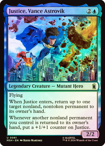 Justice, Vance Astrovik - (Foil): Marvel Super Heroes