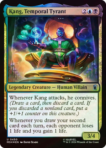 Kang, Temporal Tyrant (Surge Foil) (#450) - (Foil): Marvel Super Heroes