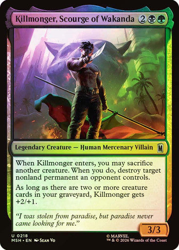 Killmonger, Scourge of Wakanda - (Foil): Marvel Super Heroes