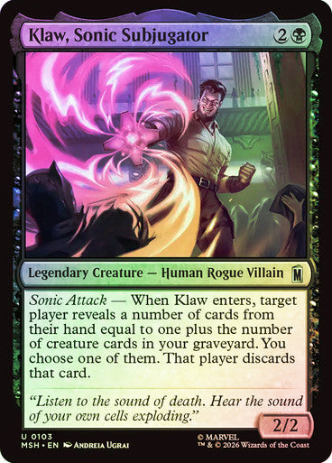 Klaw, Sonic Subjugator - (Foil): Marvel Super Heroes