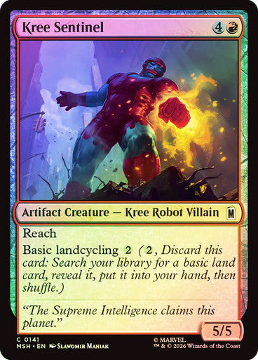 Kree Sentinel - (Foil): Marvel Super Heroes