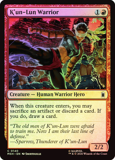 K'un-Lun Warrior - (Foil): Marvel Super Heroes