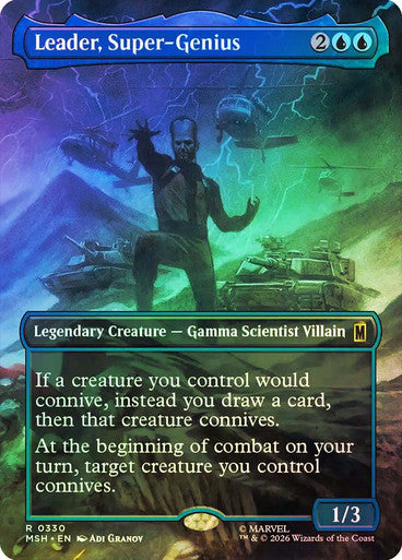 Leader, Super-Genius (Borderless) (#330) - (Foil): Marvel Super Heroes