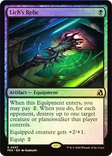 Lich's Relic - (Foil): Reality Fracture