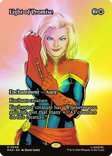 Light of Promise (Borderless) (#046) - (Foil): Marvel Universe