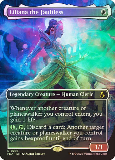 Liliana the Faultless (Borderless) (#293) - (Foil): Reality Fracture
