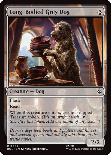 Long-Bodied Grey Dog: The Hobbit