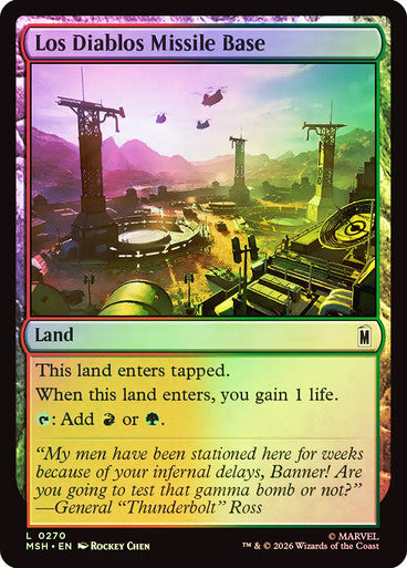 Los Diablos Missile Base - (Foil): Marvel Super Heroes