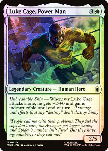 Luke Cage, Power Man - (Foil): Marvel Super Heroes