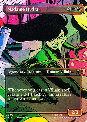 Madame Hydra (Borderless) (#318) - (Foil): Marvel Super Heroes