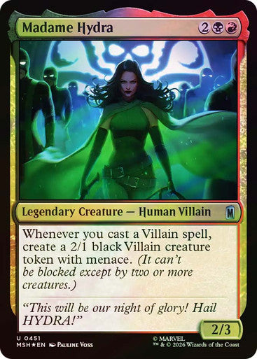 Madame Hydra (Surge Foil) (#451) - (Foil): Marvel Super Heroes