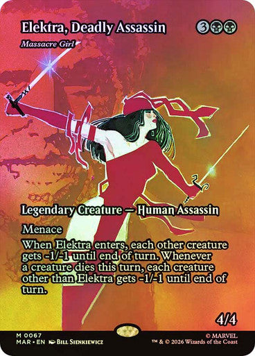 Massacre Girl (Borderless) (#067) - (Foil): Marvel Universe