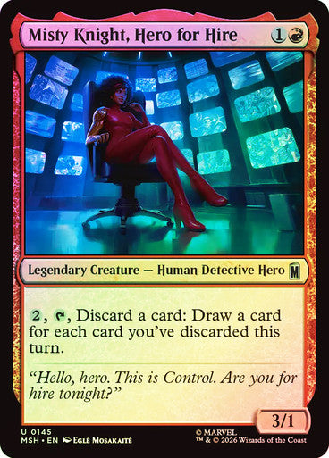 Misty Knight, Hero for Hire - (Foil): Marvel Super Heroes