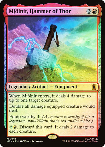 Mjölnir, Hammer of Thor - (Foil): Marvel Super Heroes