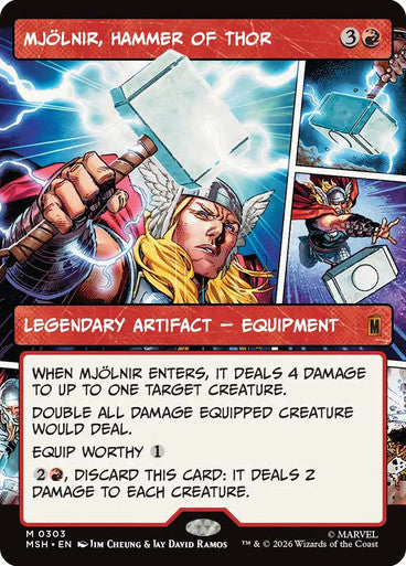 Mjölnir, Hammer of Thor (Showcase, Borderless) (#303): Marvel Super Heroes
