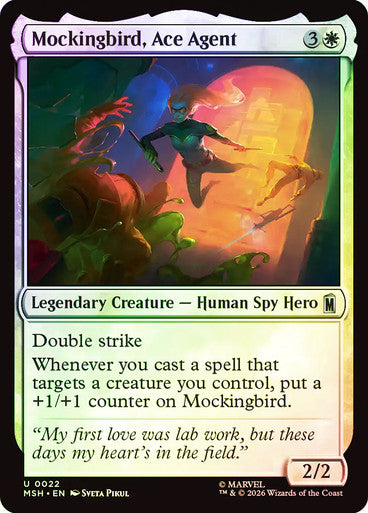 Mockingbird, Ace Agent - (Foil): Marvel Super Heroes