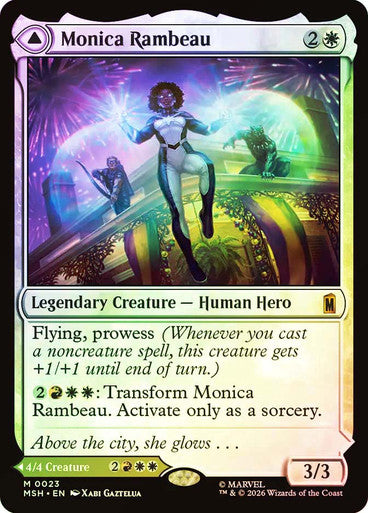 Monica Rambeau // Photon, Living Light - (Foil): Marvel Super Heroes