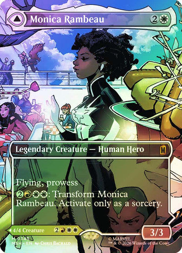 Monica Rambeau // Photon, Living Light (Borderless) (#345) - (Foil): Marvel Super Heroes