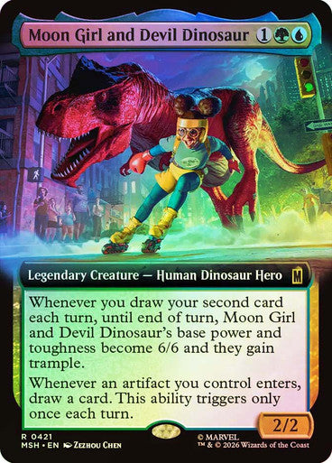 Moon Girl and Devil Dinosaur (Extended Art) (#421) - (Foil): Marvel Super Heroes