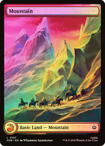 Mountain (Full Art) (#197) - (Foil): The Hobbit