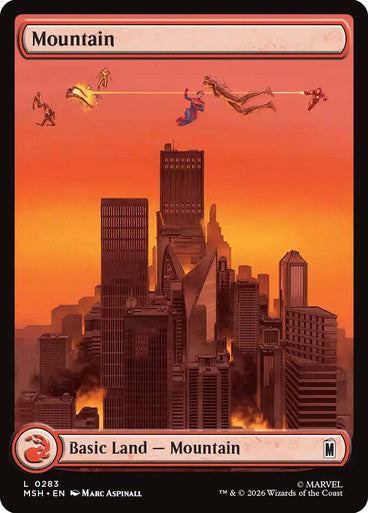 Mountain (Full Art) (#283): Marvel Super Heroes
