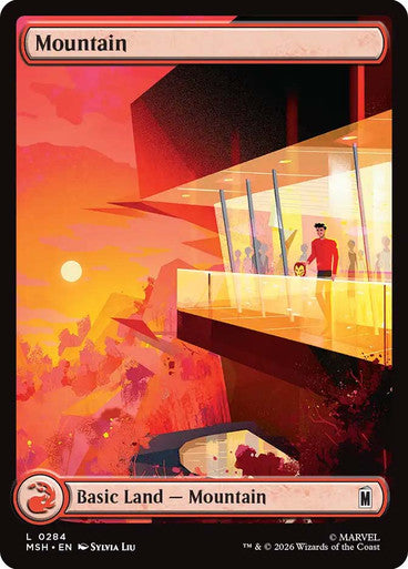 Mountain (Full Art) (#284): Marvel Super Heroes