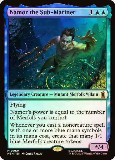 Namor the Sub-Mariner - (Foil): Marvel Super Heroes