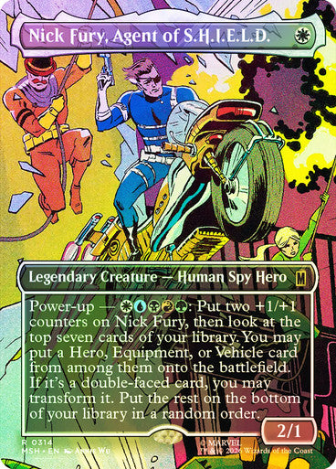 Nick Fury, Agent of S.H.I.E.L.D. (Borderless) (#314) - (Foil): Marvel Super Heroes