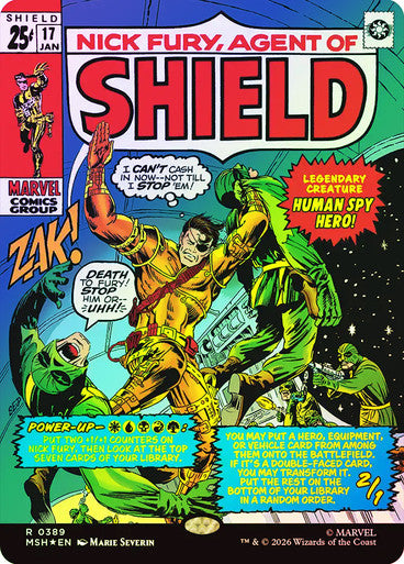 Nick Fury, Agent of S.H.I.E.L.D. (Borderless) (#389) - (Foil): Marvel Super Heroes