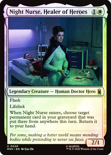 Night Nurse, Healer of Heroes - (Foil): Marvel Super Heroes