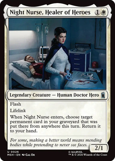 Night Nurse, Healer of Heroes: Marvel Super Heroes