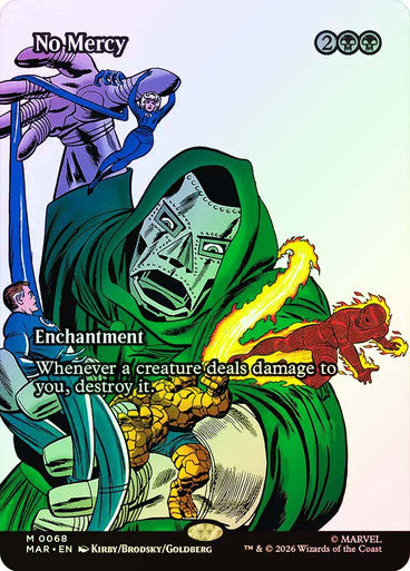 No Mercy (Borderless) (#068) - (Foil): Marvel Universe