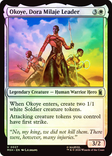 Okoye, Dora Milaje Leader - (Foil): Marvel Super Heroes