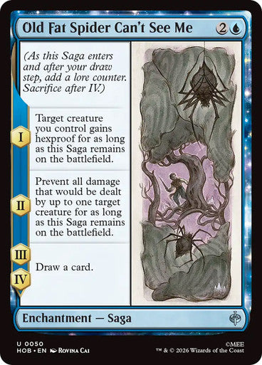 Old Fat Spider Can't See Me: The Hobbit