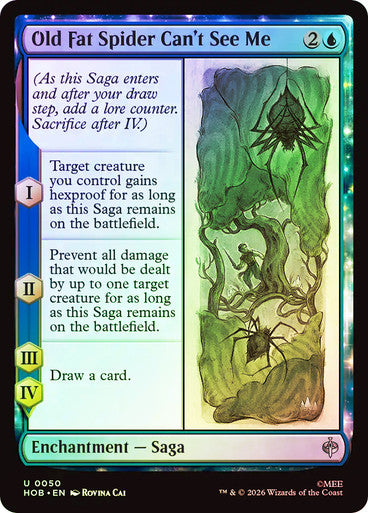 Old Fat Spider Can't See Me - (Foil): The Hobbit