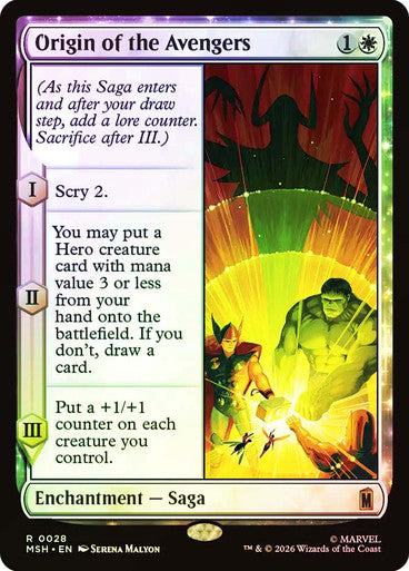 Origin of the Avengers - (Foil): Marvel Super Heroes